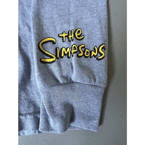 The Simpsons T Shirt Medium 20th Century Fox Matt Groening Long Sleeve Gray - Picture 2 of 5
